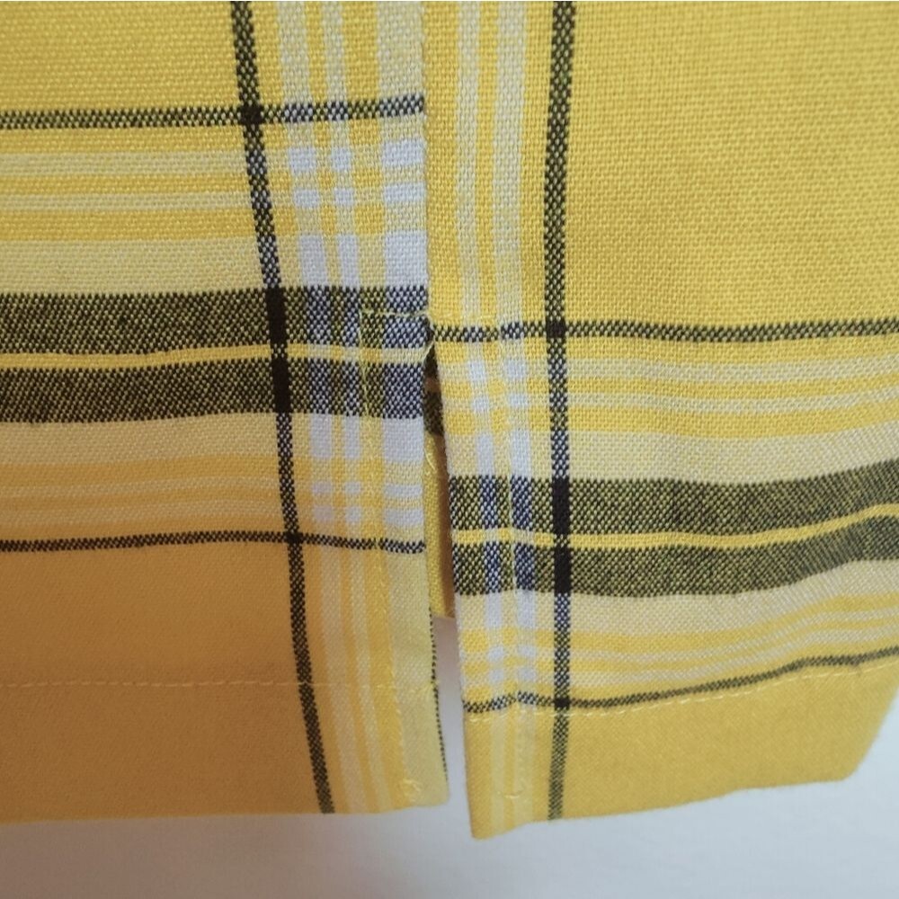 Forever 21 Yellow Plaid 90s Clueless Style Shift Mini Dress, Size M - Picture 8 of 10